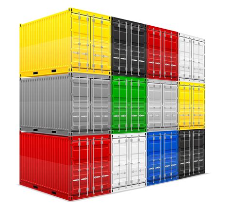 Cargo Container Vector Illustration 488885 Vector Art At Vecteezy