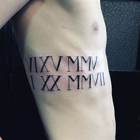 96 Tatuajes de números romanos Con el significado