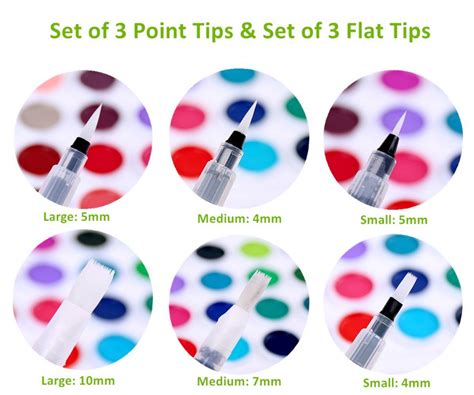 Ohuhu Water Coloring Brush Pens Set Of Brush Tips For Watercolor