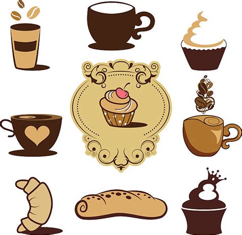 330 Clip Art Of Coffee Muffins Stock Illustrations Royalty Free