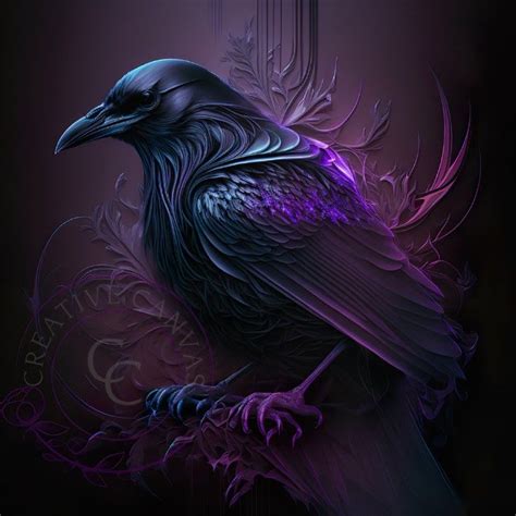 Gothic Raven, Abstract Art, Digital Print - Etsy | Raven art, Beautiful ...