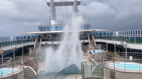 Wild Weather Has Forced Passengers To Remain On Board The Coral