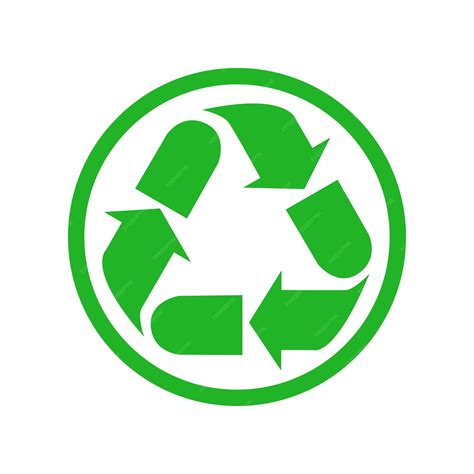 Premium Vector | Recycle sign green triangular eco recycle icon recycle ...