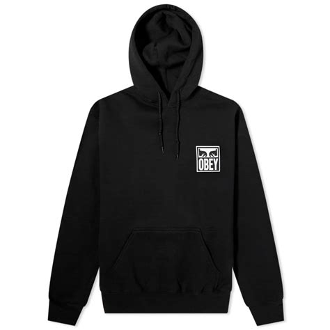 Obey Eyes Logo Hoodie Black | END. (US)