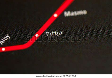 Fittja Station Stockholm Metro Map Stock Photo 627166208 Shutterstock