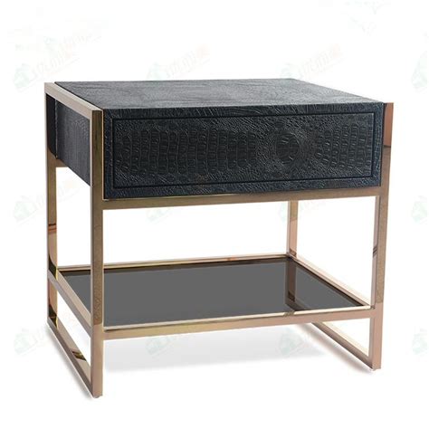 Modern Stainless Steel Bedroom Furniture Design Bedside Table Bedside Table