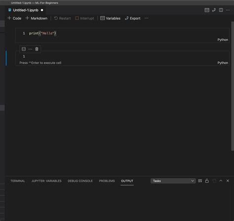 Vs Code Run Button Not Appearing For My Jupyter Notebook Even After