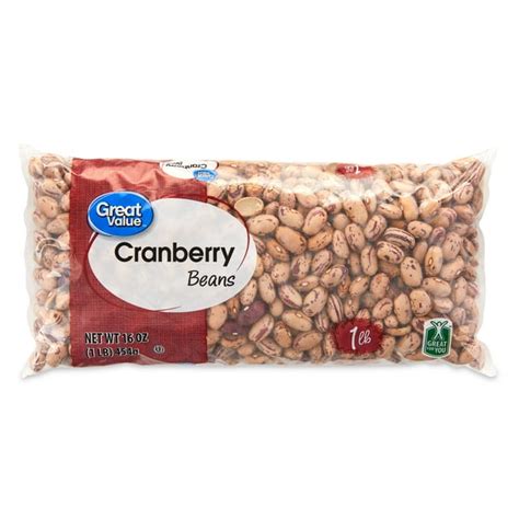 Great Value Cranberry Beans 1 Lb