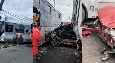 Se reporta accidente múltiple en avenida Charles de Gaulle