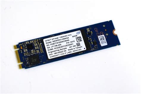 Intel Optane Memory M10 Series 64GB M 2 80mm PCIe 3 0 20nm 3D