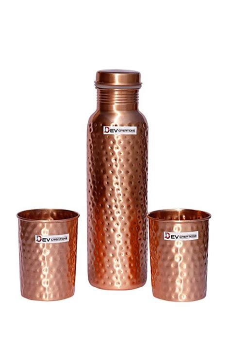 1000 Ml Copper Water Bottle Set At Best Price In Faridabad By Dev