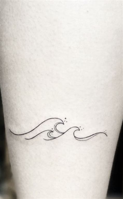 Minimalist Sea Tattoo Subtle Tattoos Waves Tattoo Simplistic Tattoos