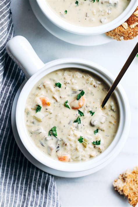 Creamy Wild Rice Mushroom Soup Making Thyme For Health