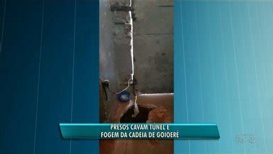 Meio Dia Paraná Noroeste Presos cavam túnel e fogem da cadeia de