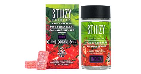 Imperial Valley Stiiizy Sour Strawberry Nano Enhanced Gummies