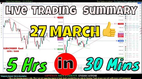 Live Trading Banknifty Nifty Summary In 30 Min🔴 Banknifty Nifty