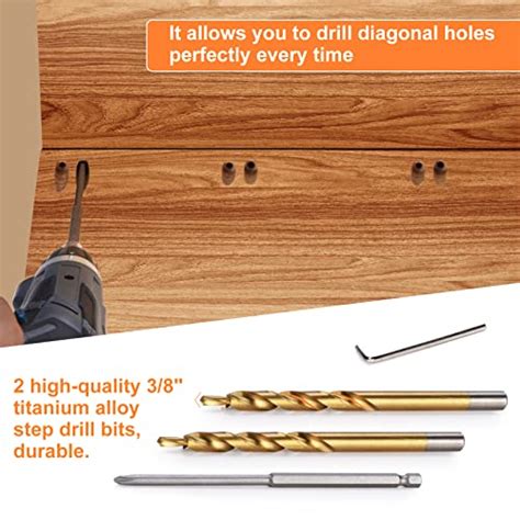 Preciva Pocket Hole Jig Kit Upgraded All Metal Woodworker Angle Holes