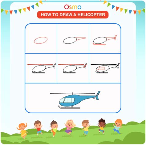 How To Draw A Helicopter Step By Step Drawing Tutorial