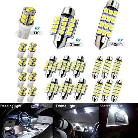 Ampoules LED Universelles Pour Int Rieur De Voiture Lampes De Tableau