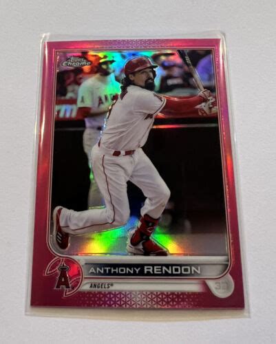 2022 Topps Chrome Anthony Rendon 126 Pink Refractor Parallel Angels EBay