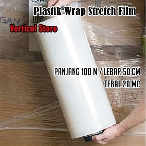 Promo Plastik Wrapping Stretch Film Plastik Wrap Bening 50 Cm X 100 M