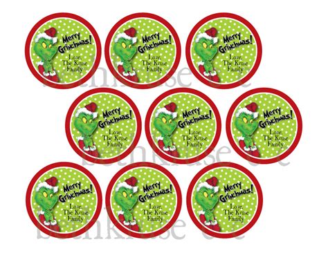 Free Printable Grinch Labels