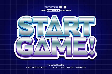 Efecto De Texto Del Juego Vector Premium