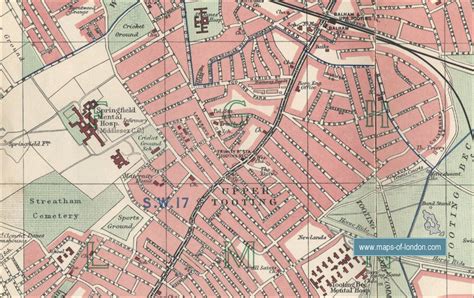 Map of Tooting, London