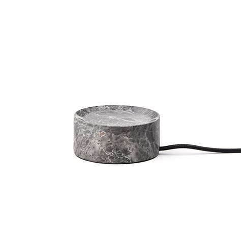 Trip LED rechargeable table lamp, grey / pink, marble, glass, IP44