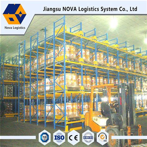 Electrostatic Powder Coating Heavy Duty Gravity Pallet Racking From