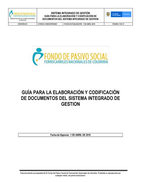 Guia Elaboracion Codi Documentos Administracin Del Sistema Integrado