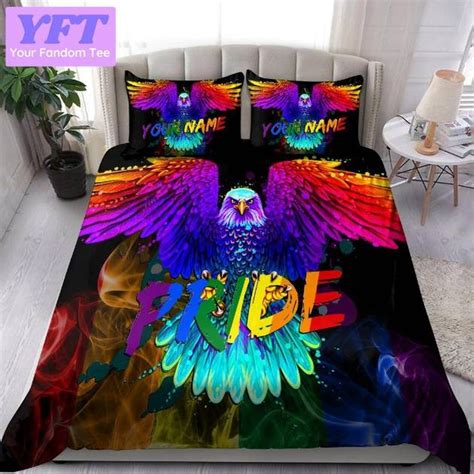 Eagle Wings Pride Lgbtq Personalized Lgbt 3d Bedding Set