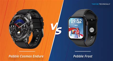 Pebble Cosmos Endure Vs Pebble Frost Smartwatch Full Specification