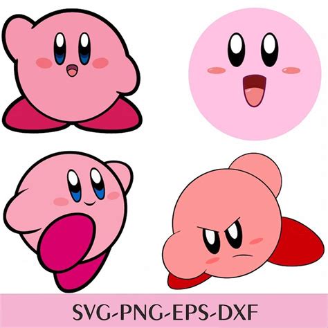 Kirby super star vector SVG PNG / Kirby svg cricut / Cutting - Inspire ...