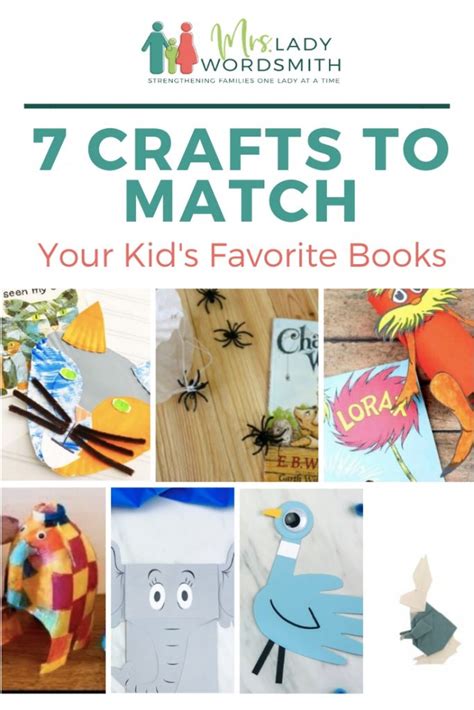 7 Cute Crafts That Match Your Kids Favorite Books Mrs Lady Wordsmith