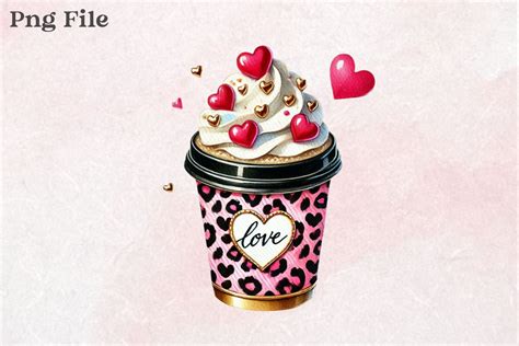 Valentine Hot Chocolate Clipart PNG Graphic By MK Graphics Creative Fabrica