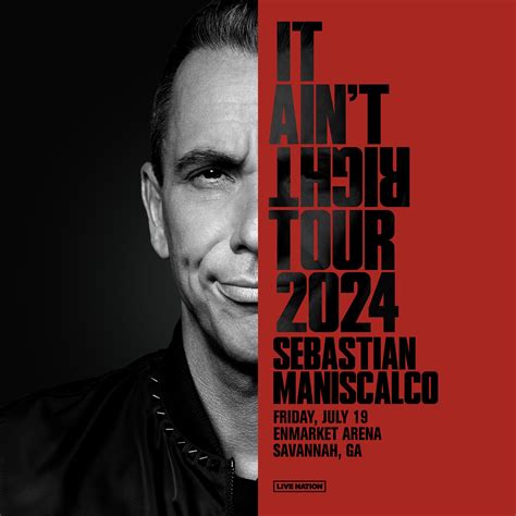 Sebastian Maniscalco: It Ain't Right Tour | Enmarket Arena