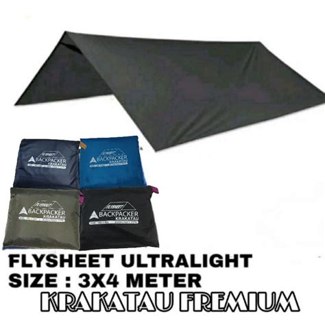 Jual Flysheet X M Backpacker Krakatau Fly Sheet Tenda Ukuran M X