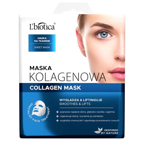 L Biotica Collagen Kolagenowa Maska Na Tkaninie Do Twarzy Ml Hebe Pl