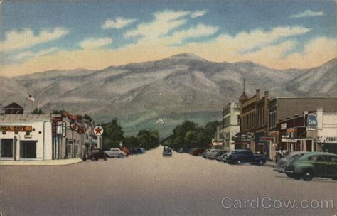 Tenth Street Looking Toward Sacramento Mountains Alamogordo Nm Postcard