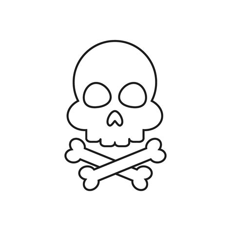 Skull And Bones Vector Icon Danger Illustration Sign Poison Symbol Or Logo 26222237 Vector