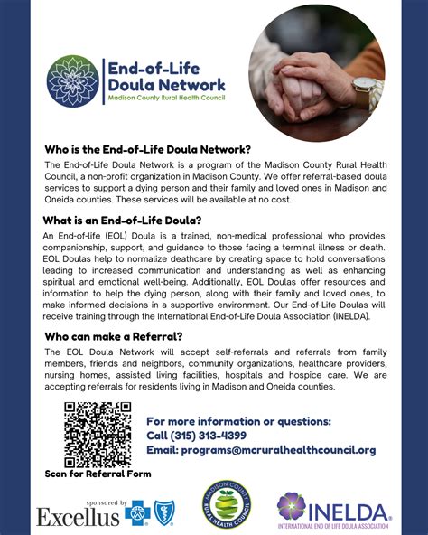 End Of Life Doula Network Madison County Rural Health Council