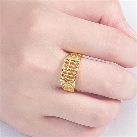 Harga Cincin Emas Sempoa Lelaki Wing Sing Gold Classic Unisex