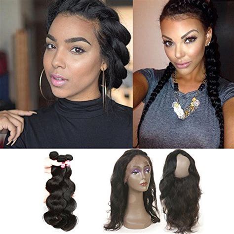 360 Lace Frontal Closure With Bundles Brazilian Hair Body Wave Weave 3