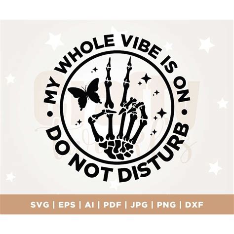 My Whole Vibe Is On Do Not Disturb Svg Oversized Shirt Svg Inspire