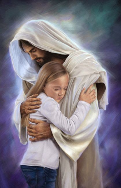 A Beautiful Painting Of Jesus Comforting A Child Images Du Christ