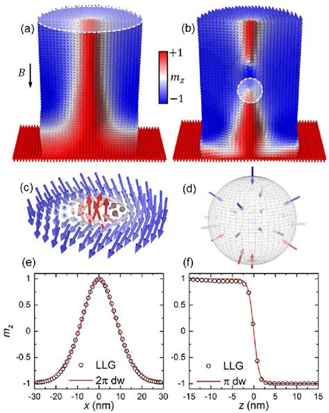 Snapshots Of Micromagnetic Simulations Showing Magnetization Inside The