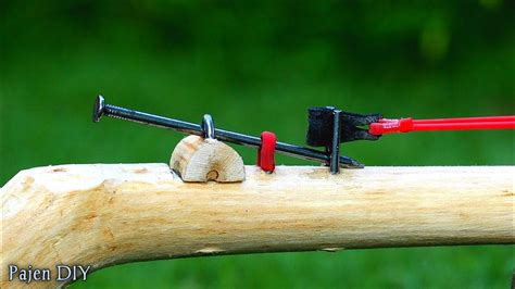 Diy Slingshot Nail Slingshot And Wood Youtube