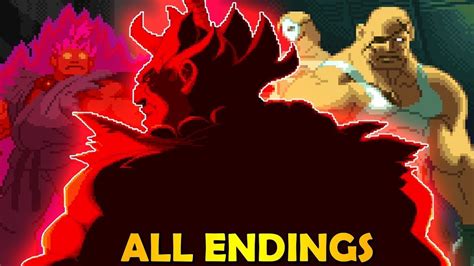 All Character Endings Street Fighter Zero Alpha Arcade Secret