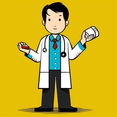 Premium Vector Pediatrician Delight Animated Little Doctor Vector